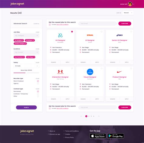 search results ui